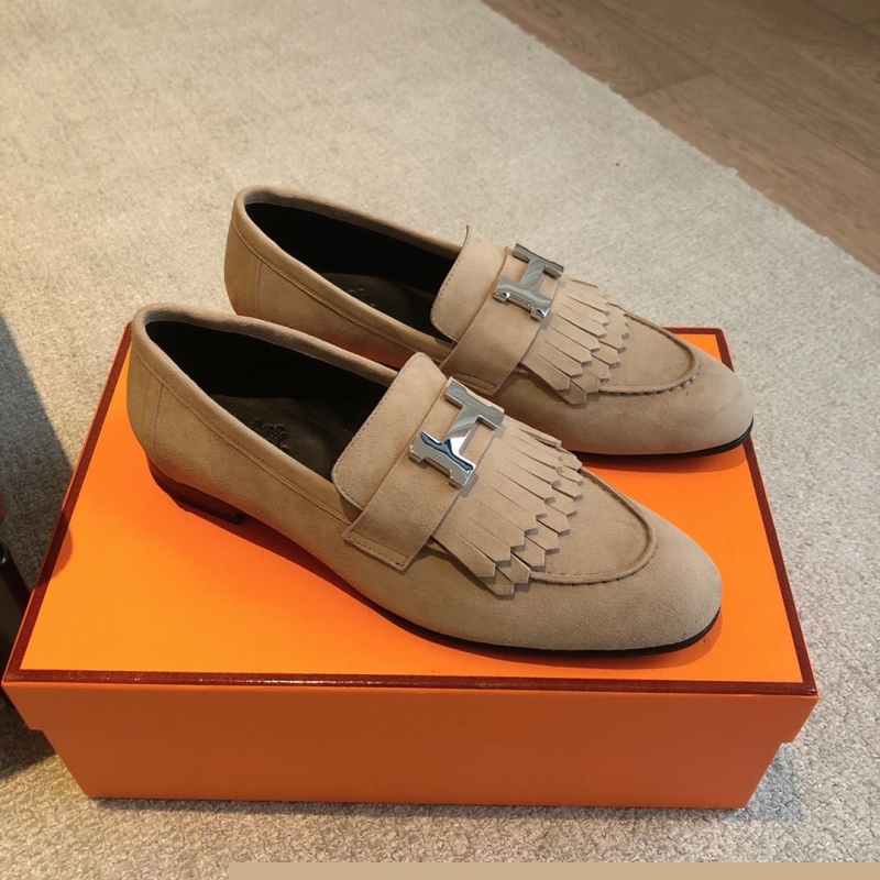 H**mes leather shoes